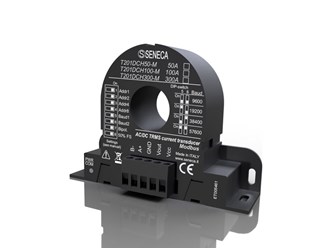 意大利Seneca  交流/DC無接觸TRMS電流(100安)傳感器，霍爾效應(yīng)為0..10 V AO和ModBUS接口T201DCH100-M